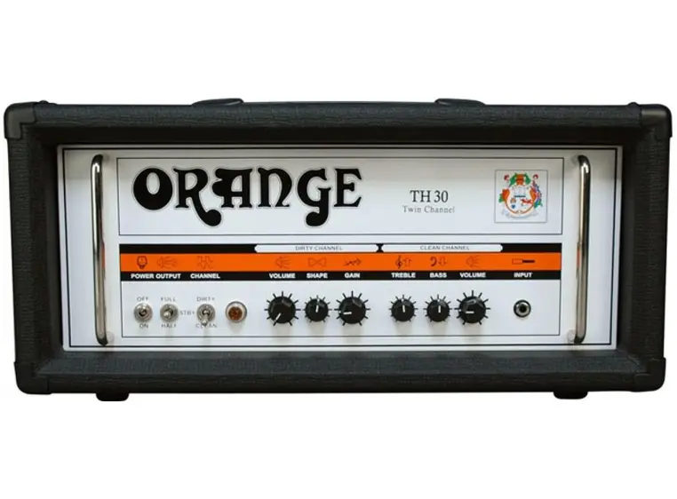 Orange TH30H-BLK 30W rørtopp tvillingkanaler, svart 